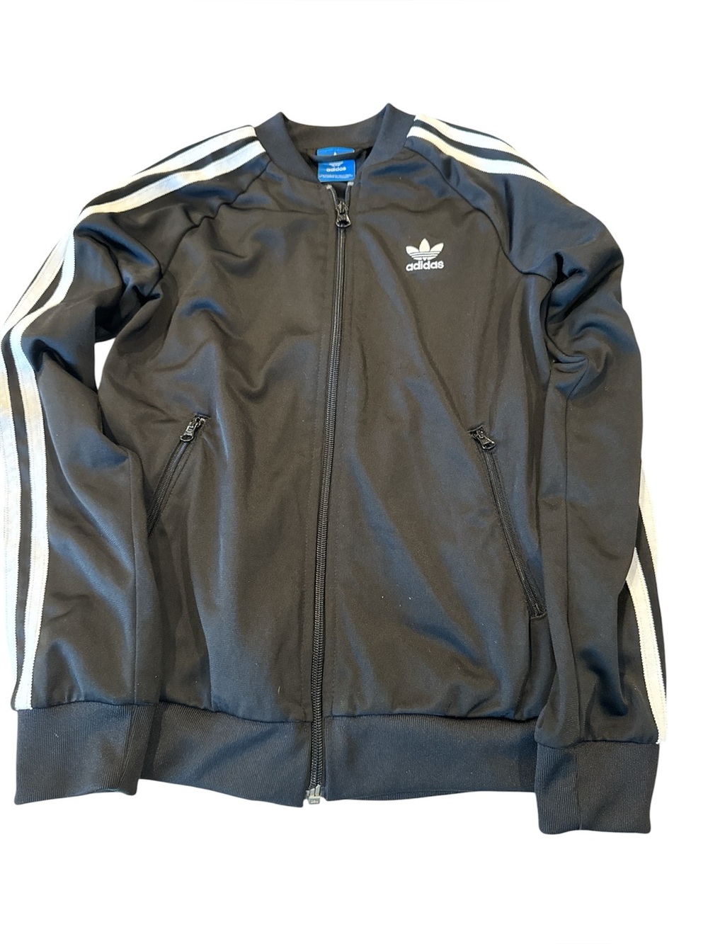Kids Adidas classic zip up track jacket